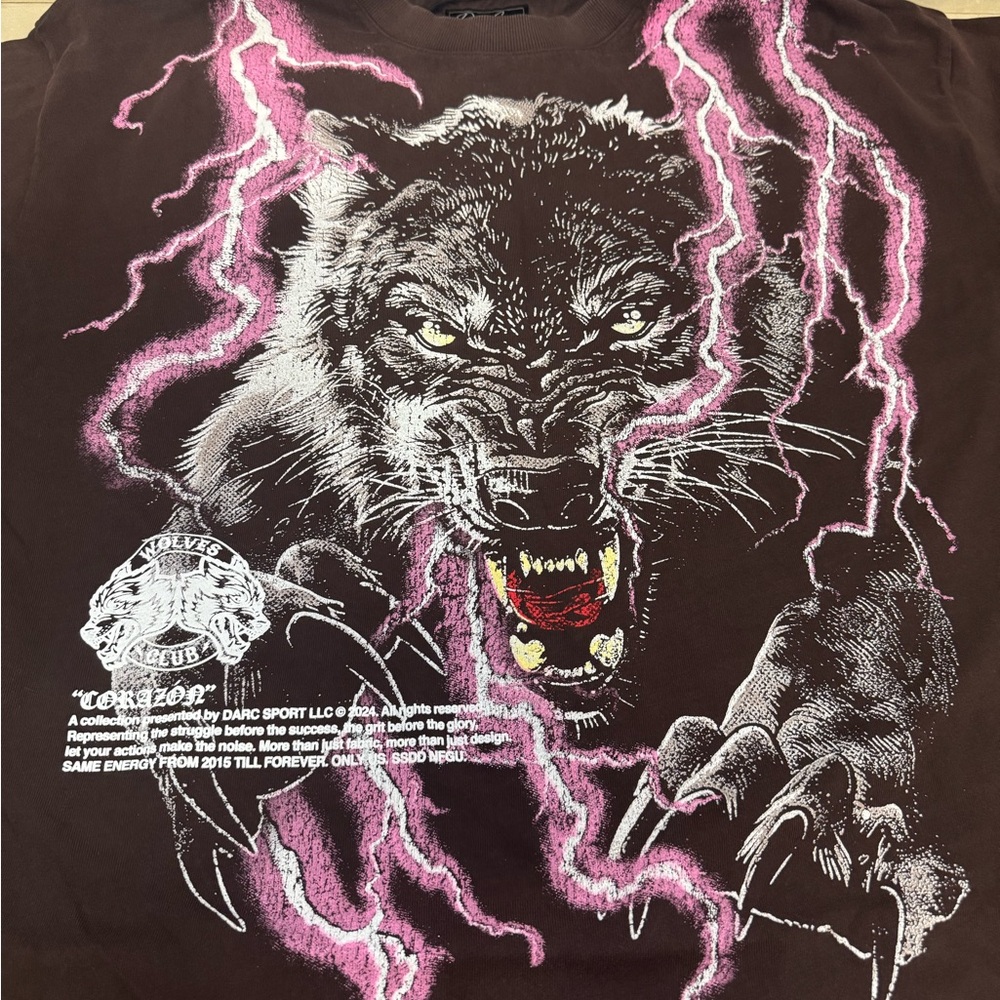 Darc Sport Black Wolf Graphic Short Sleeve Tee